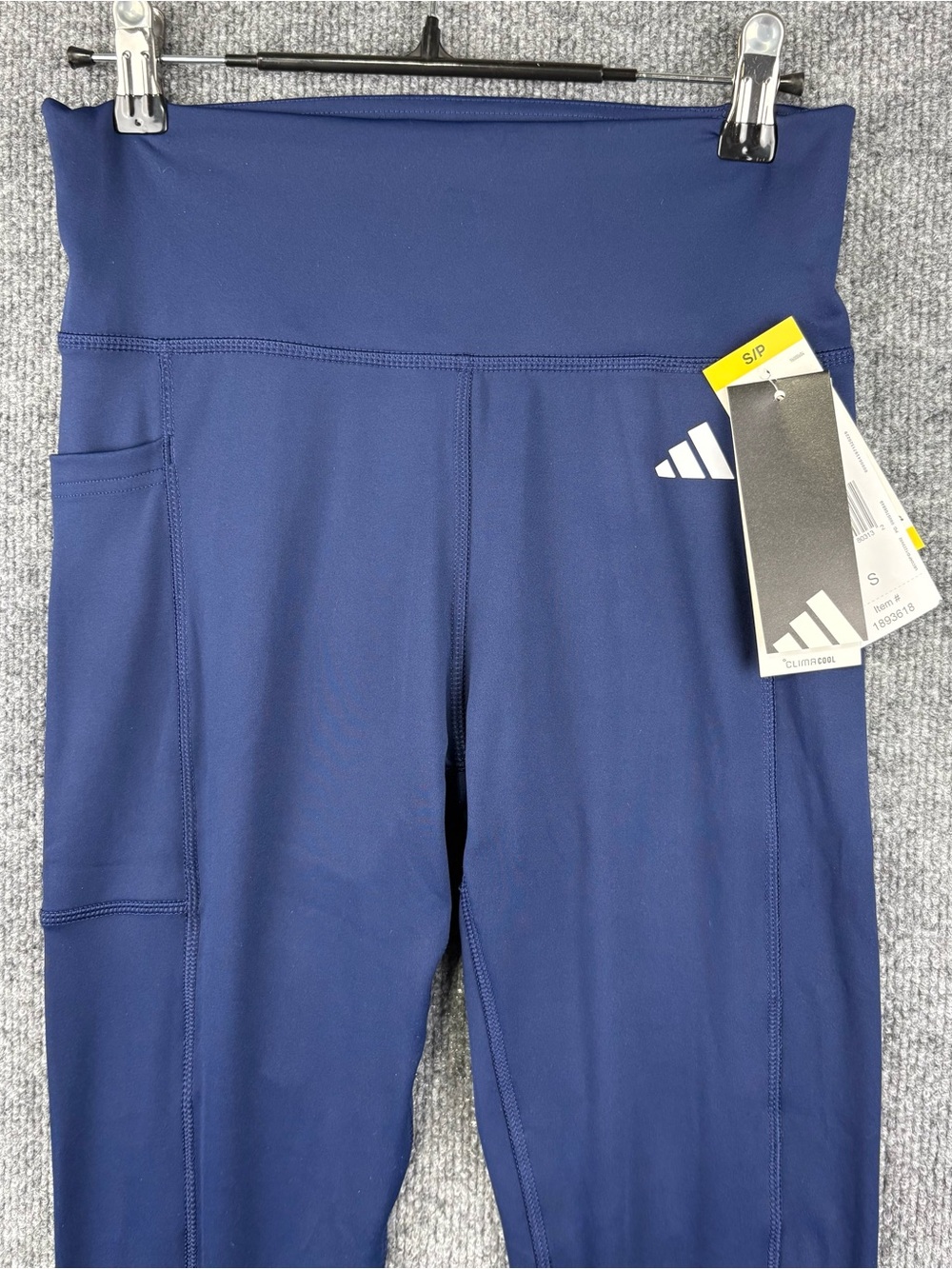 NEW Women's Adidas Navy Blue  7/8 Length Leggings Size Small